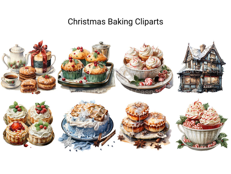 Christmas Baking Clipart - CraftNest