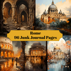 Rome Junk Journal Pages - CraftNest