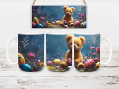 Teddy Bear Easter 5 Mug Wrap - CraftNest