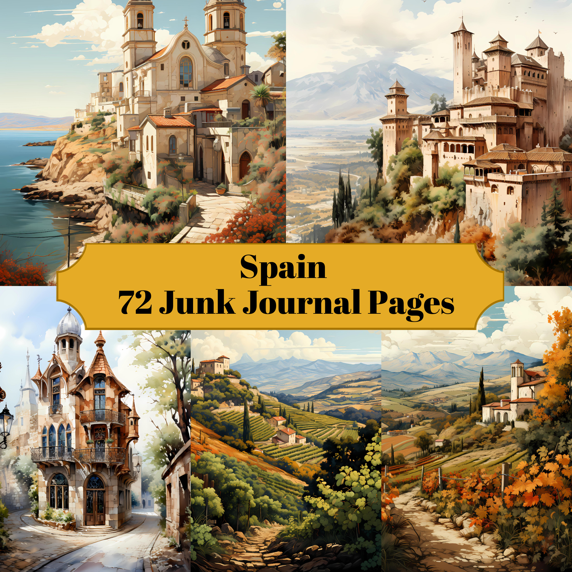 Spain Junk Journal Pages - CraftNest