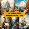 Abenteuer Travel Junk Journalseiten