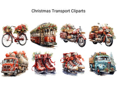 Christmas Transport Clipart - CraftNest