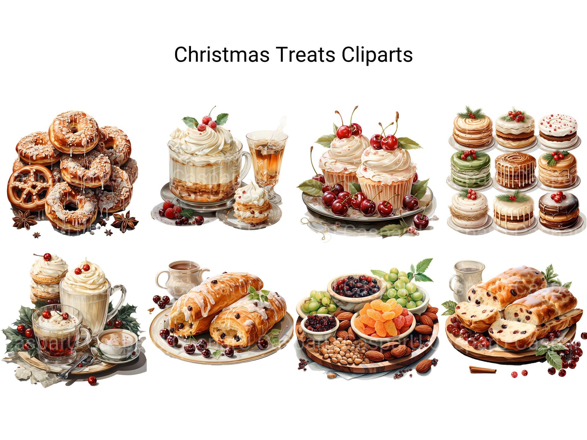 Christmas Treats Clipart - CraftNest