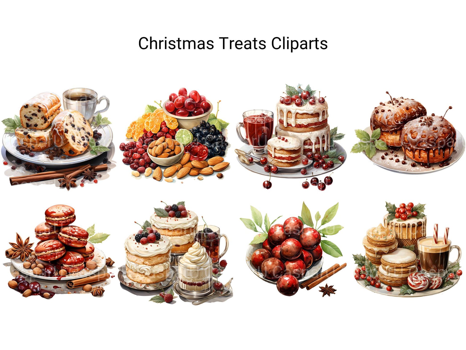 Christmas Treats Clipart - CraftNest