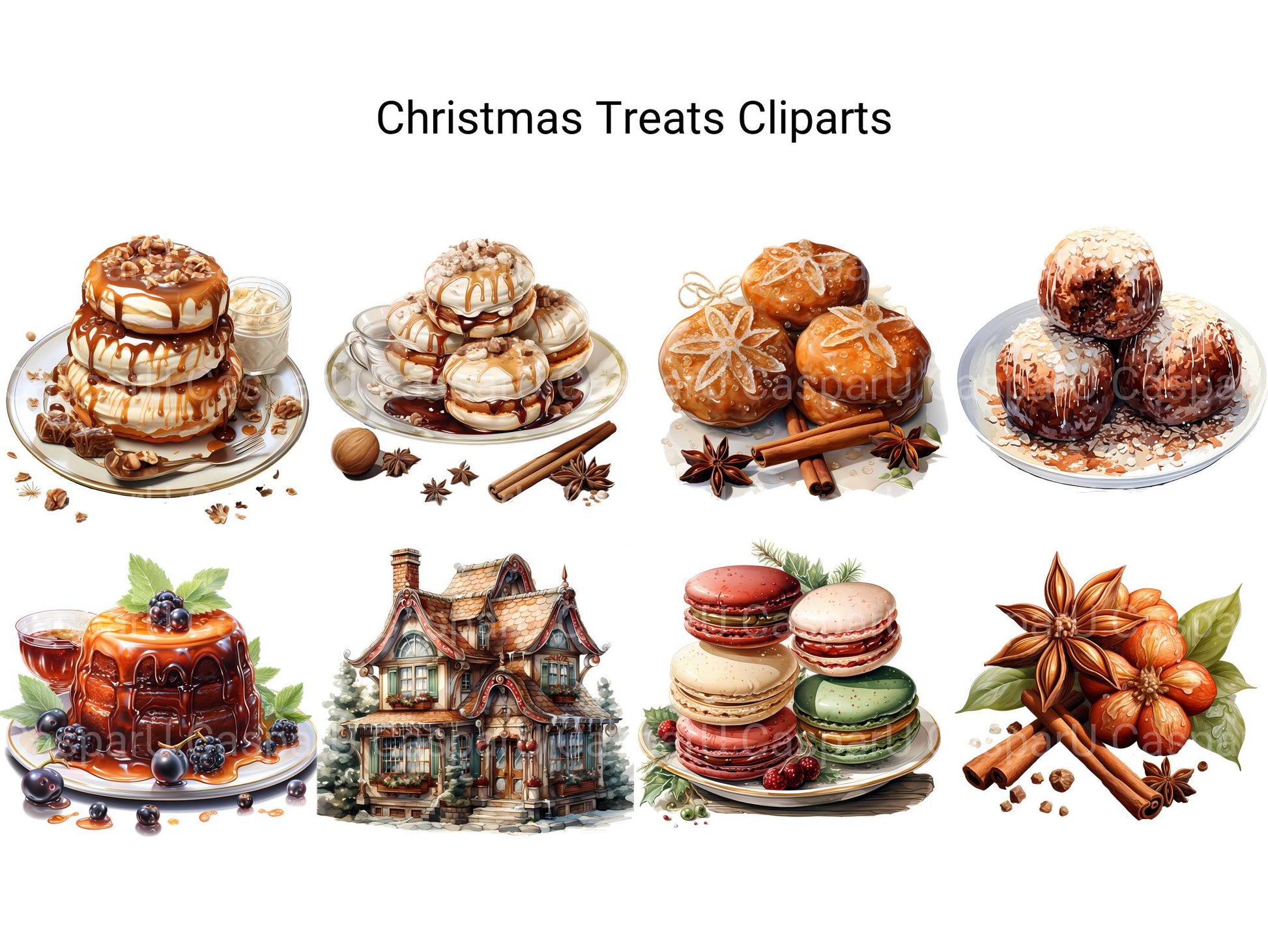 Christmas Treats Clipart - CraftNest