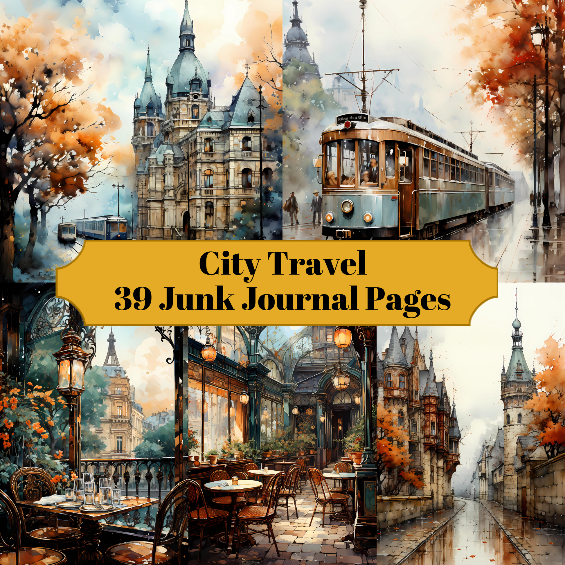 City Travel Junk Journal Pages - CraftNest