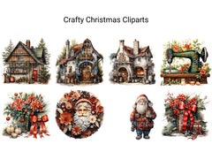 Crafty Christmas Clipart - CraftNest