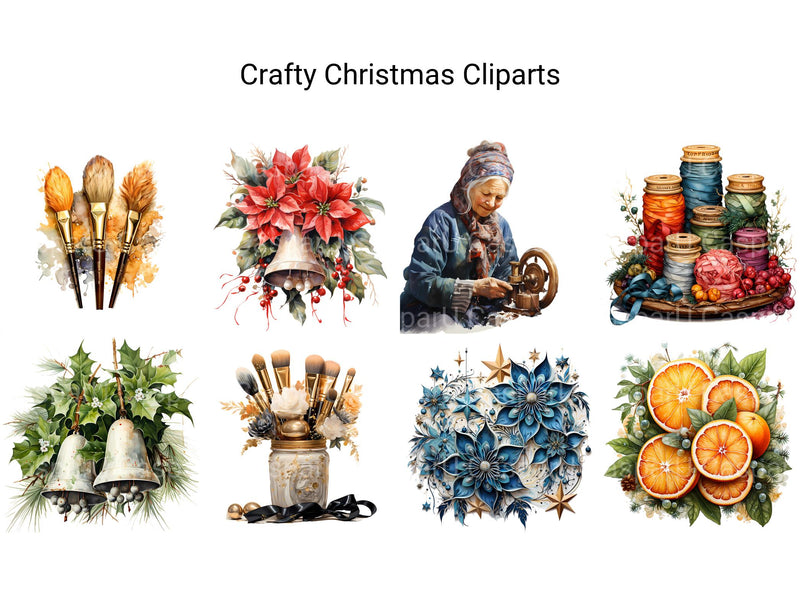 Crafty Christmas Clipart - CraftNest