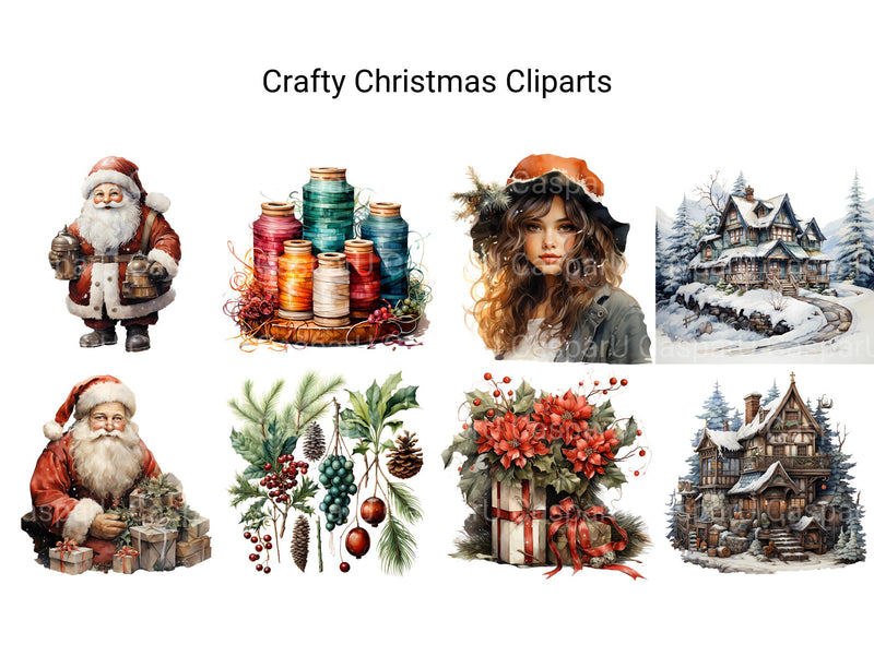 Crafty Christmas Clipart - CraftNest