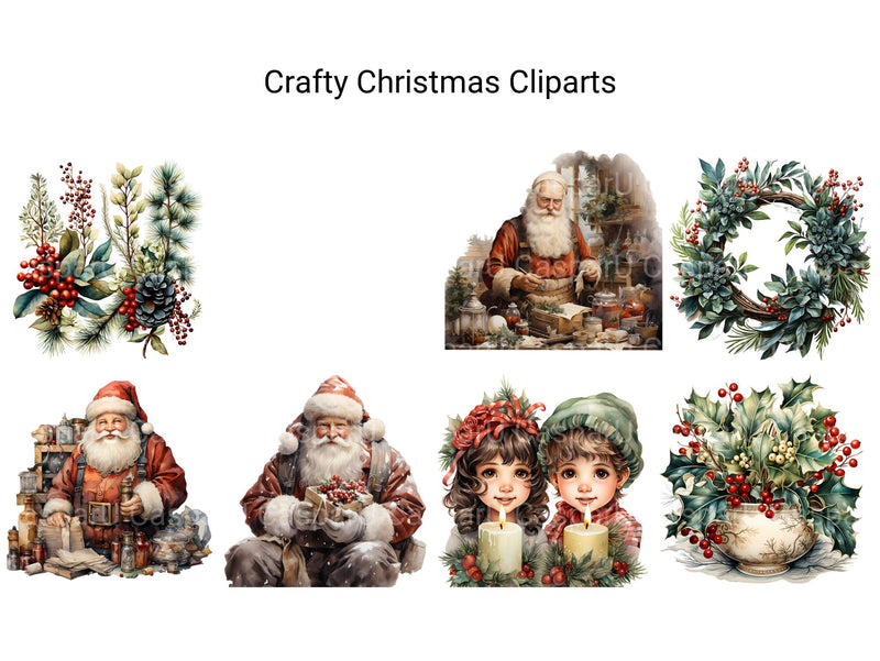 Crafty Christmas Clipart - CraftNest