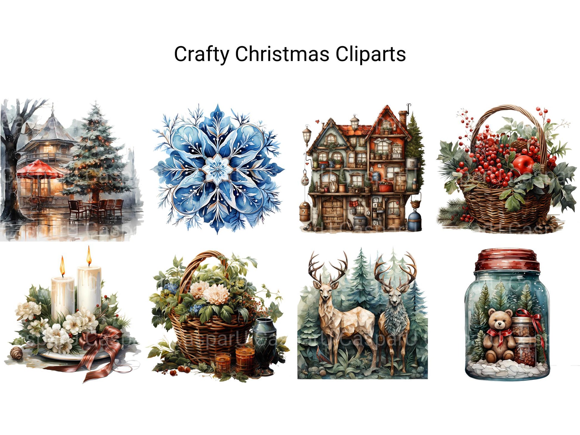 Crafty Christmas Clipart - CraftNest