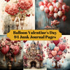 Balloon Valentine's Day Junk Journal Pages