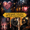 Cyberpunk Valentinstag Junk Journalseiten Seiten