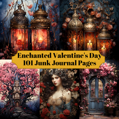 Enchanted Valentine's Day Junk Journal Pages - CraftNest