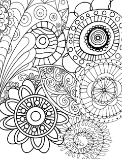 Colorist Heaven Flower Coloring Book - CraftNest - Digital Crafting and Art