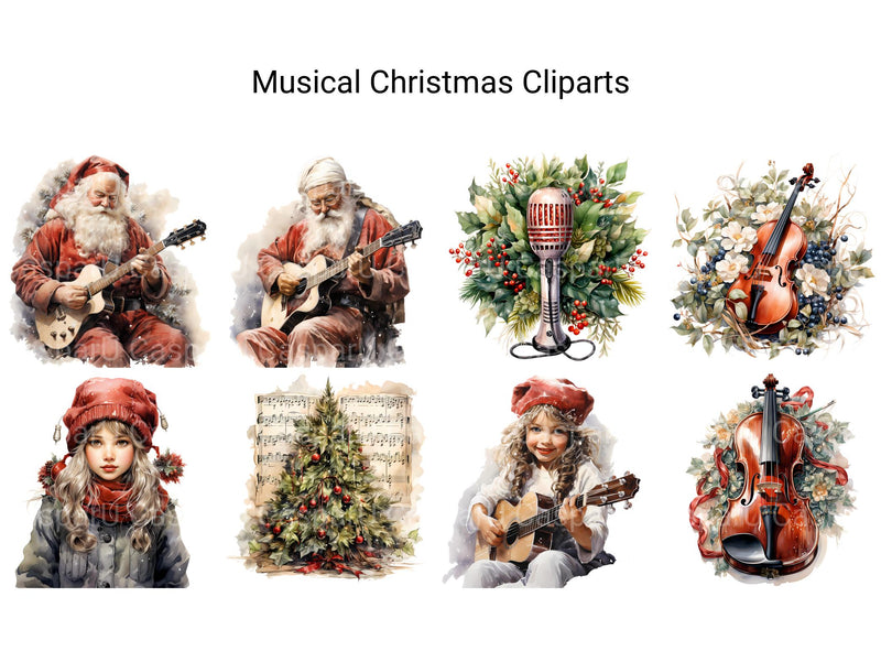 Musical Christmas Clipart - CraftNest