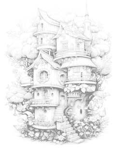 Blooming House Coloring Book - CraftNest - Digital Crafting and Art