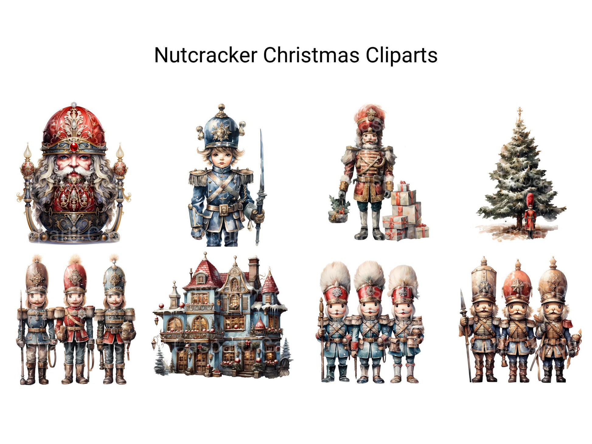 Nutcracker Christmas Clipart - CraftNest