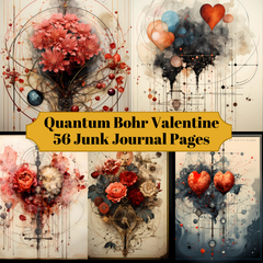 Quantum Bohr Valentine's Day Junk Journal Pages - CraftNest