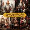 Gnome Valentinstag Junk Journalseiten Seiten