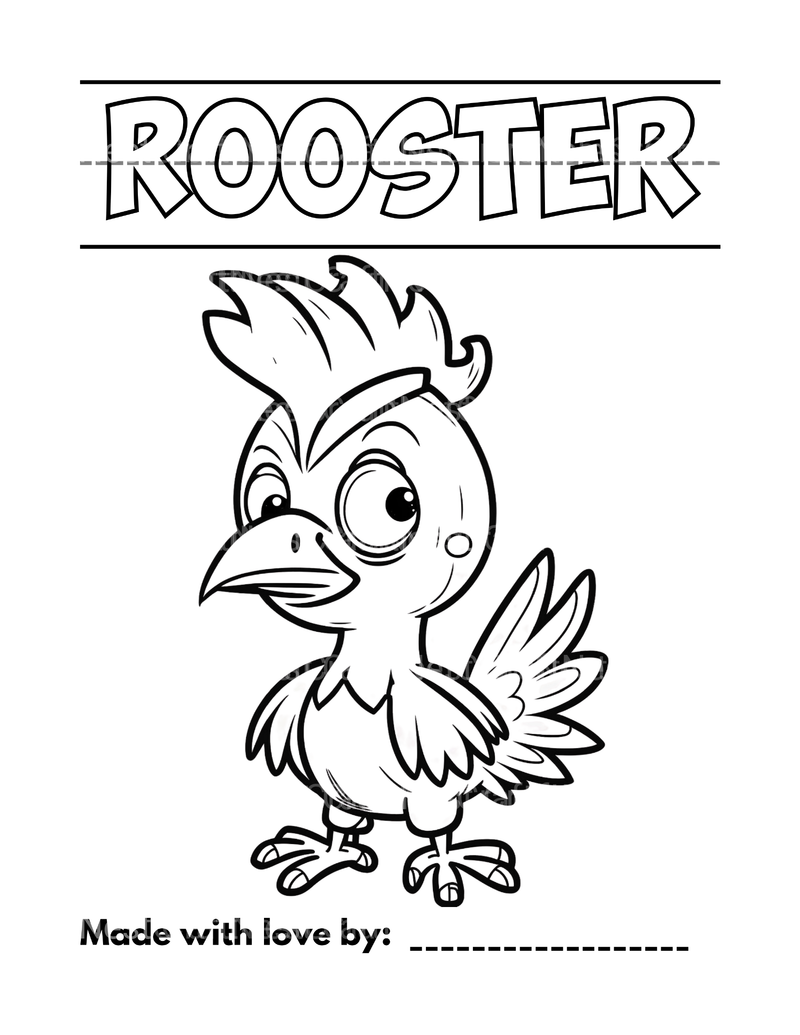 Farmhouse Animal Coloring Book - CraftNest - Digital Crafting and Art