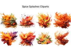 Spice Splashes Clipart - CraftNest