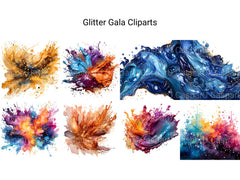 Glitter Gala Clipart - CraftNest