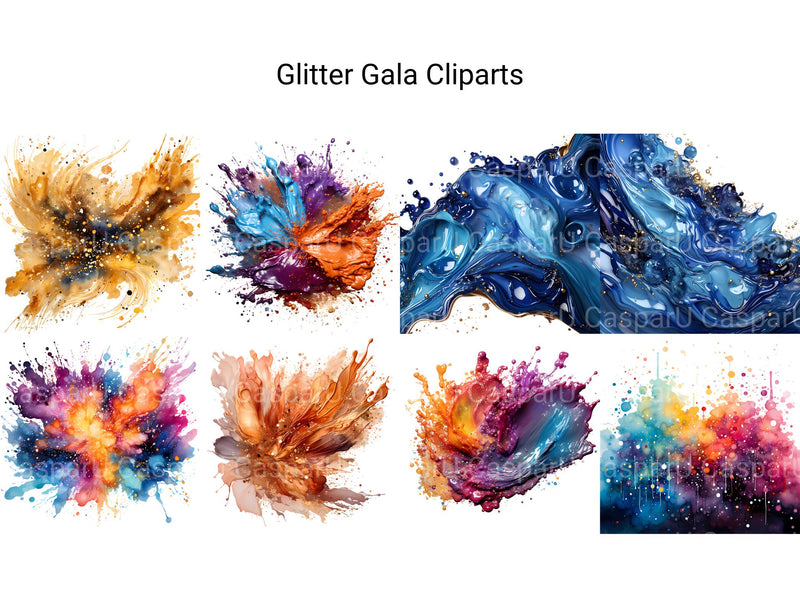 Glitter Gala Clipart - CraftNest