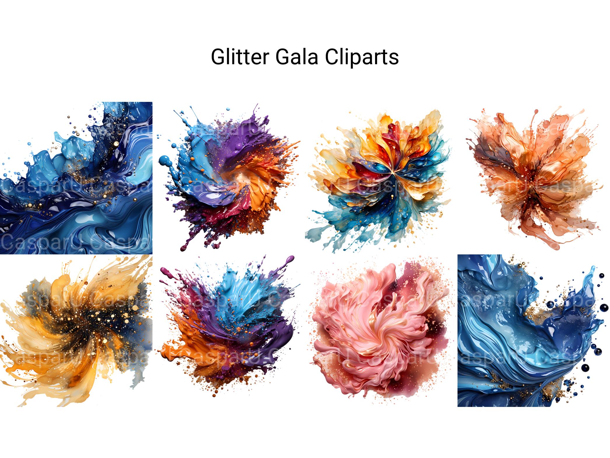 Glitter Gala Clipart - CraftNest