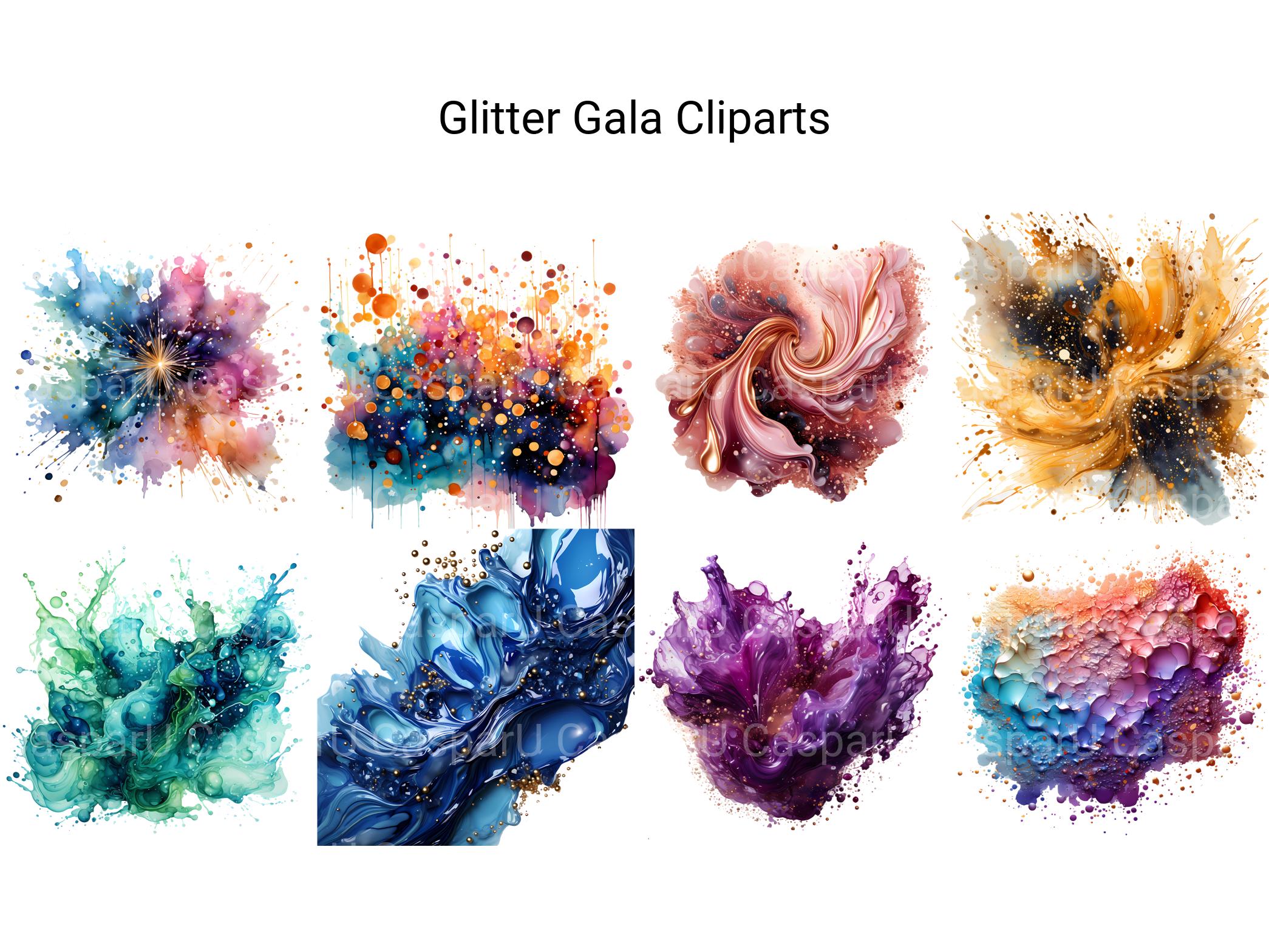 Glitter Gala Clipart - CraftNest