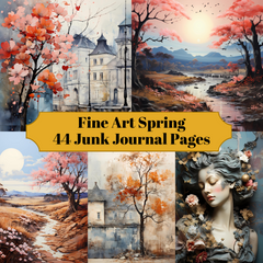 Fine Art Spring Junk Journal Pages - CraftNest