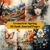 Geometrische Spring Junk Journalseiten