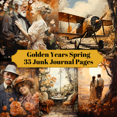 Golden Years Spring Junk Journal Pages - CraftNest