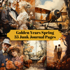 Goldene Jahre Spring Junk Journal Seiten