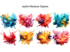 Joyful Vibrance Clipart - CraftNest