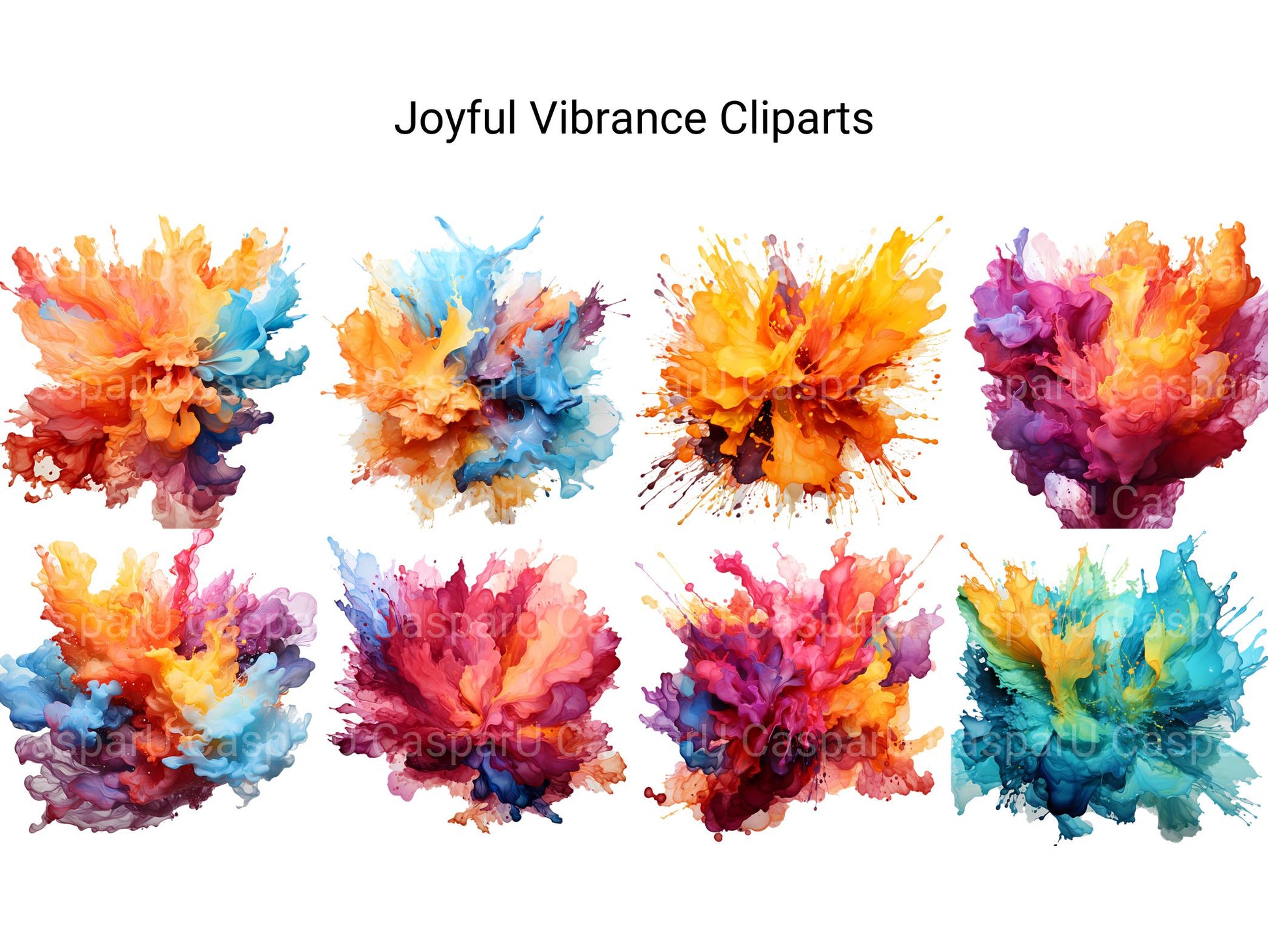 Joyful Vibrance Clipart - CraftNest