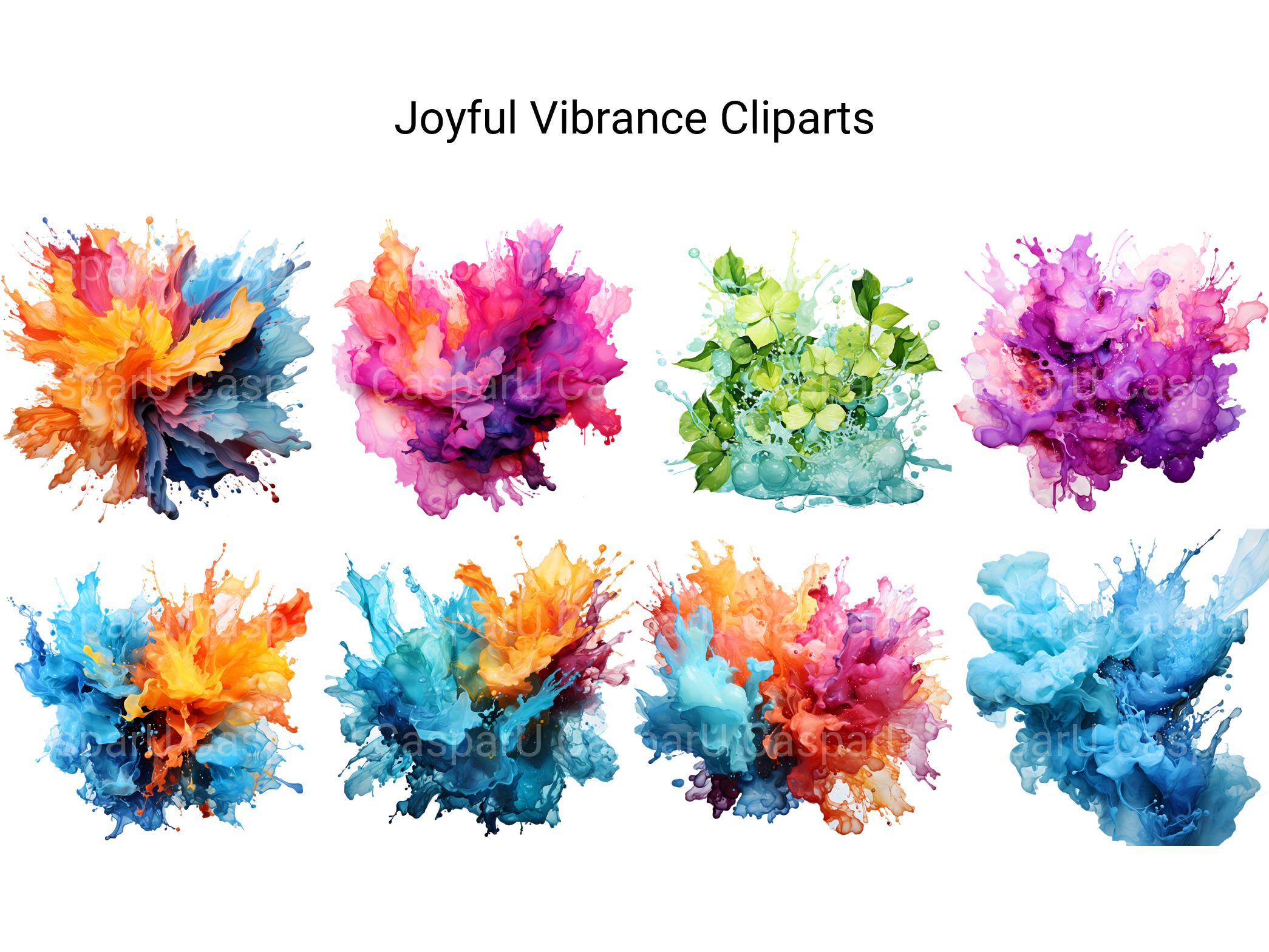 Joyful Vibrance Clipart - CraftNest