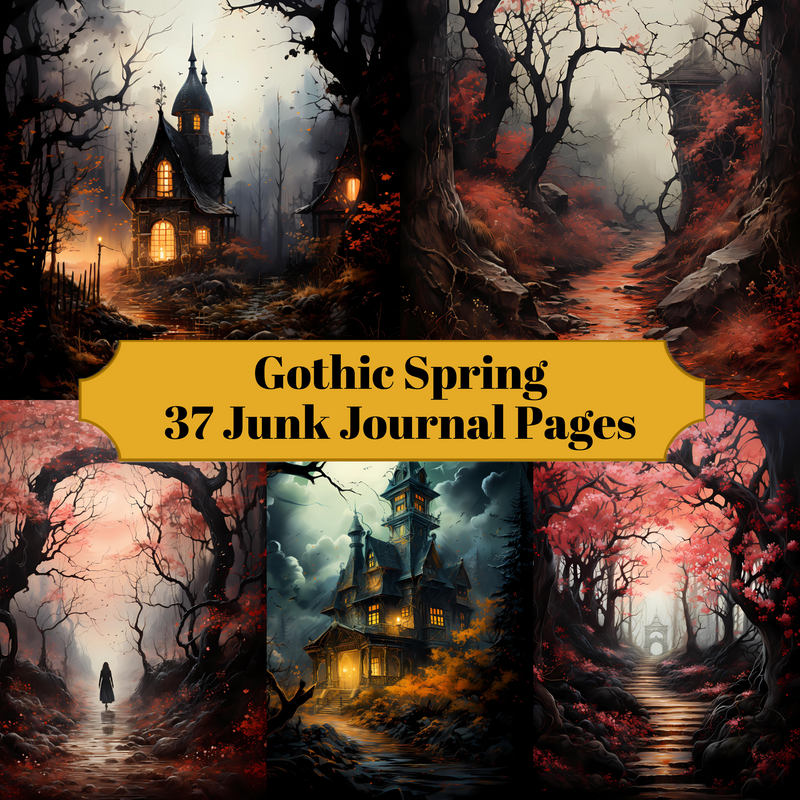 Gothic Spring Junk Journal Pages - CraftNest