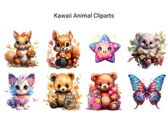 Kawaii Animal Clipart - CraftNest