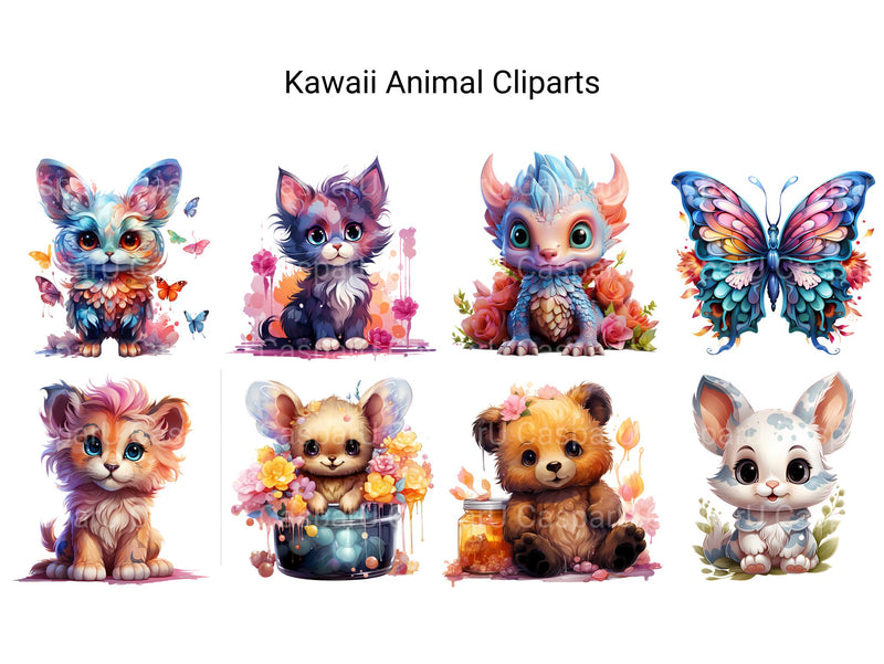 Kawaii Animal Clipart - CraftNest