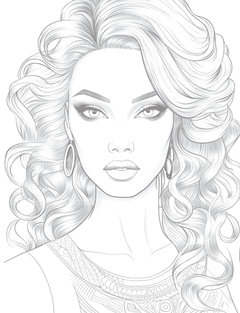 Beautiful Women Coloring Book - CraftNest - Digital Crafting and Art