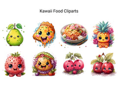 Kawaii Food Clipart - CraftNest