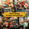 Retro Spring Junk Journalseiten