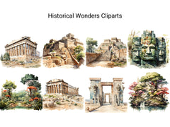 Historical Wonders Clipart - CraftNest