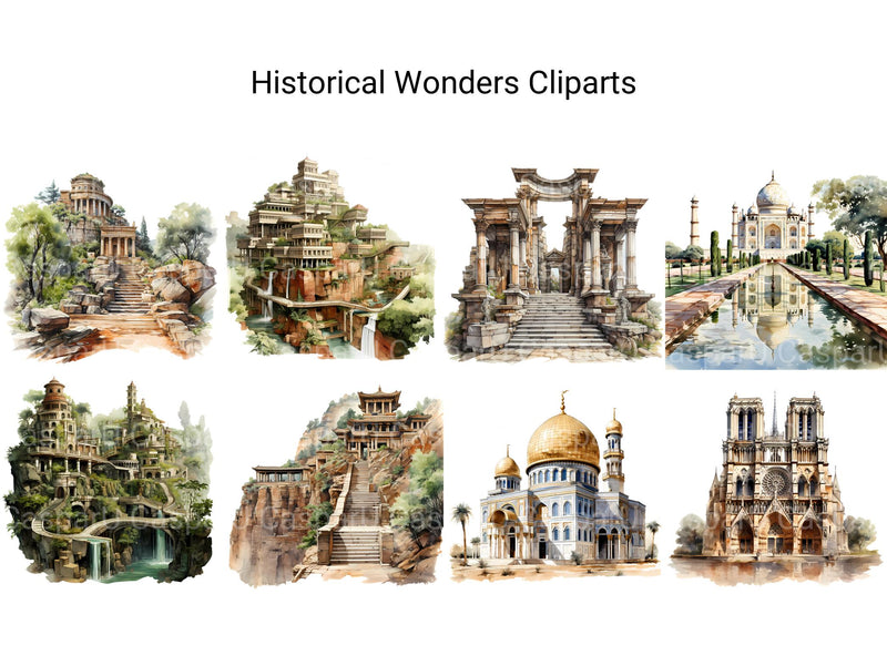 Historical Wonders Clipart - CraftNest