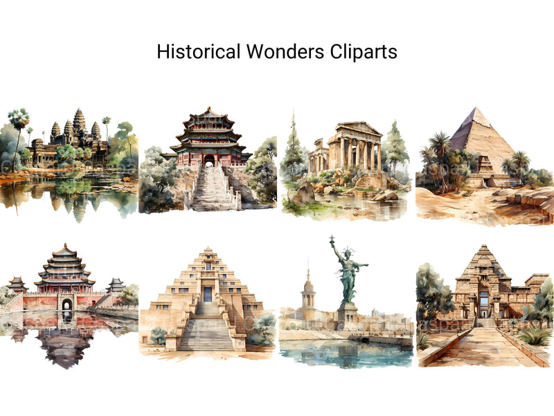 Historical Wonders Clipart - CraftNest