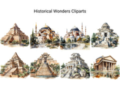 Historical Wonders Clipart - CraftNest