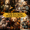 Teddy Bear Spring Junk Journal Pages