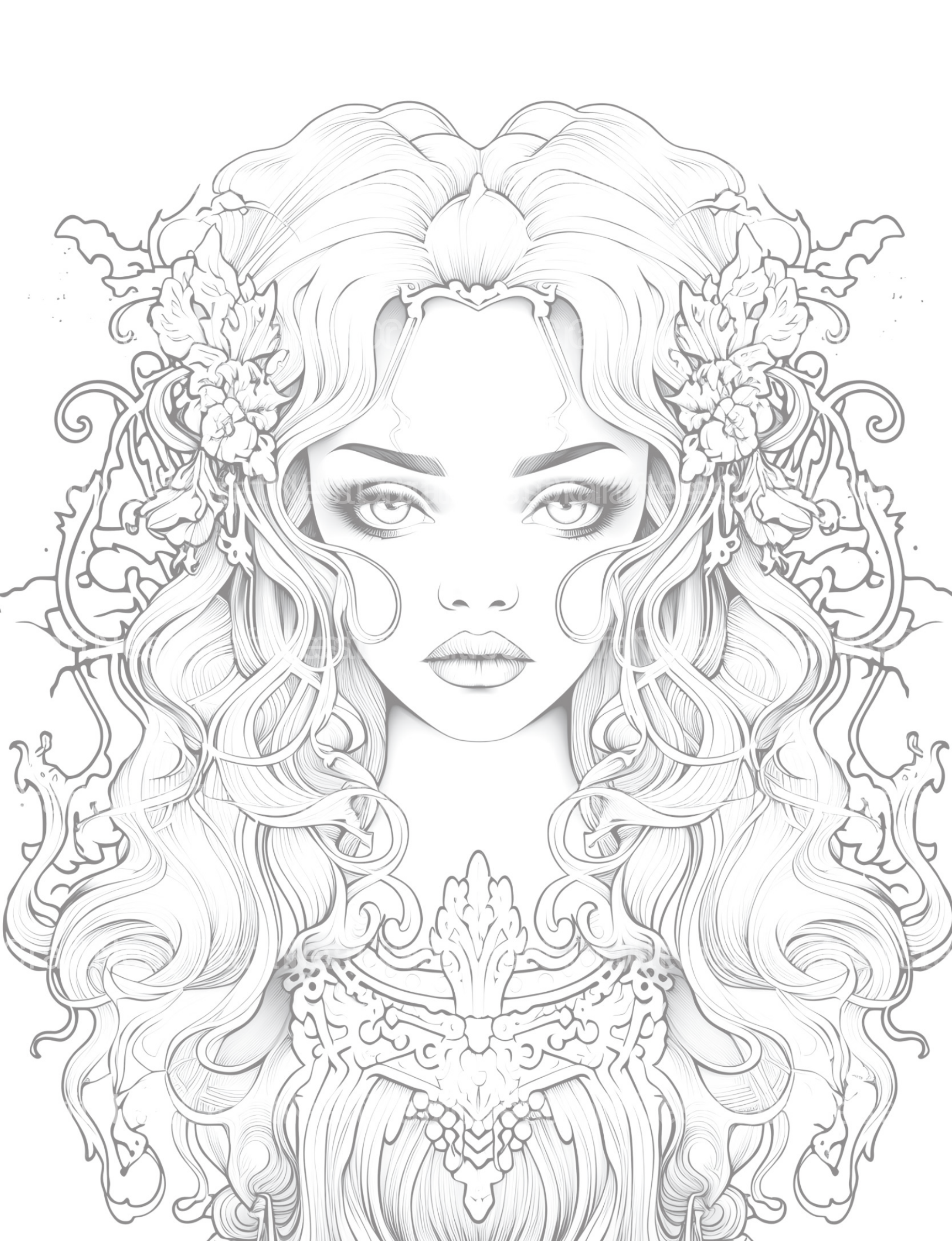 Little Princess Coloring Book - CraftNest - Digital Crafting and Art