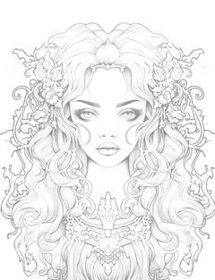 Little Princess Coloring Book - CraftNest - Digital Crafting and Art